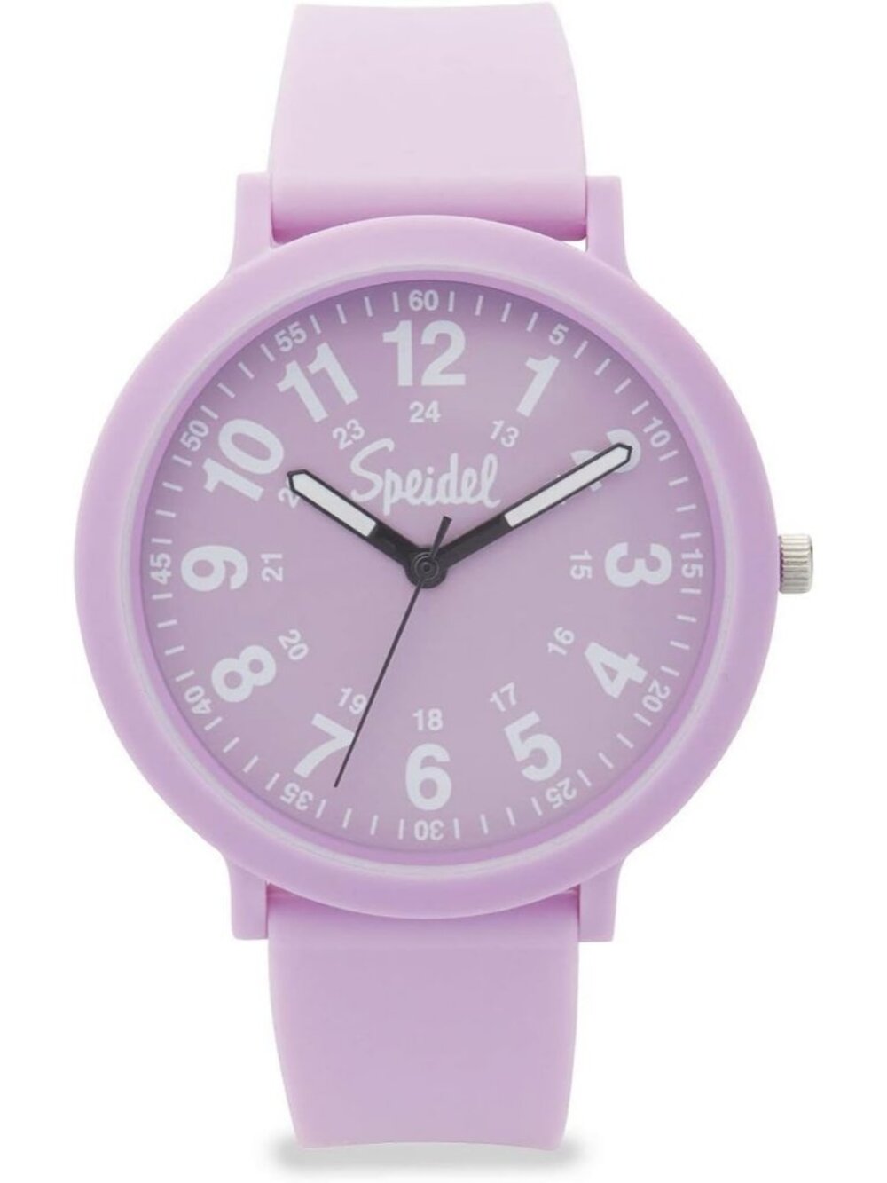 Women's Lilac Eco Color Pop Plastic with Recyclable Silicone Strap Wrist Watch